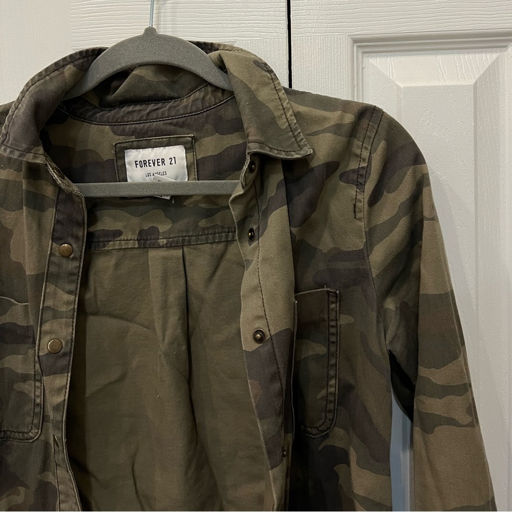 Camo shacket